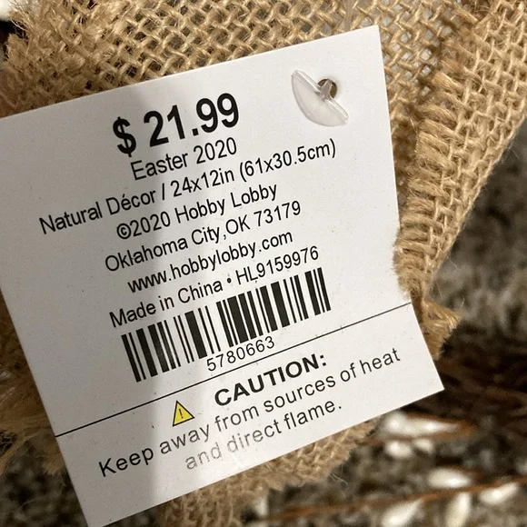 Wicker Bunny decor - Picture 3 of 3